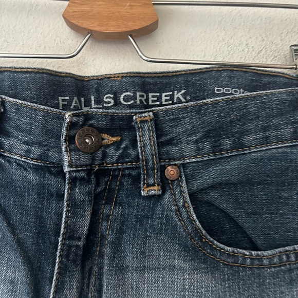 Falls Creek Dark Wash Bootcut Boys 14 Boys Kids Jeans - Picture 3 of 8